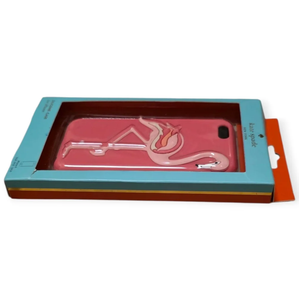 Nwt Kate Spade Silicone Pink Flamingo iPhone 6 Cell Phone Case